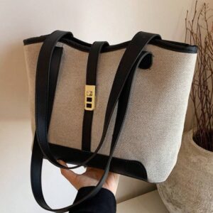 E&L - Sac à main à bordures contrastées S18